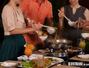 saat makan di restoran all you can eat